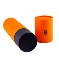 Emballage personnalisé en tube de papier pour bouteille de vin, boîte-cadeau cylindrique en carton de luxe avec couvercle, impression de logo OEM ODM, vente en gros