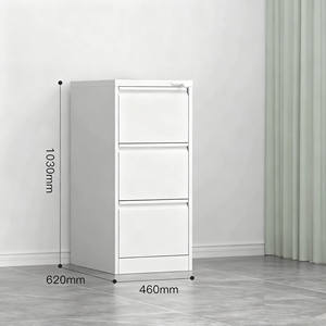 Archivador Vertical de Acero Moderno para Oficina en Casa, Archivador Metálico de Alta Calidad con 3 Cajones para Uso Escolar y de Almacén - Product Image 1