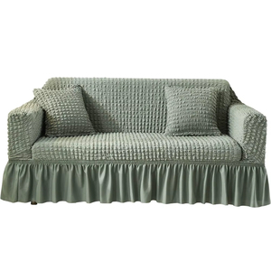 Housse de canapé extensible quatre saisons, luxe léger, antidérapante, plusieurs couleurs, motif à carreaux - Product Image 4