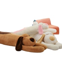 Boneka Hewan Plush Lembut Baru, Bantal & Alas Tidur Anjing Panjang, Boneka Hewan Plush Kawaii