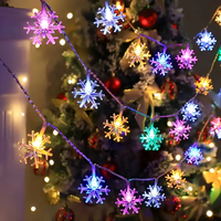 Schneeflocken-Eiszapfen-Lichter Wasserdichte Weihnachtsbeleuchtung für Außen & Innen Haus Garten Festival Neujahrs-Dekoration