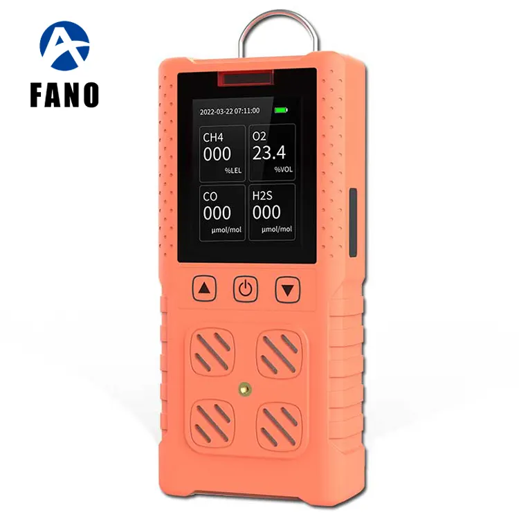 FANO OEM 4 in 1 가스 누출 측정기 모니터 휴대용 멀티 인산 수소 렐 PH3 H2 VOC NO2 H2S CO2 SO2 가스 감지기