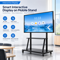 Écran interactif intelligent 4K HD de 65 pouces, tableau numérique multi-touch, salle de réunion, éducation, tableaux interactifs pour la salle de classe