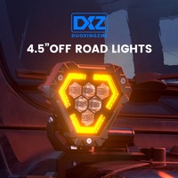 Lámpara de Trabajo Versátil Popular con 7 LED Geométricos, Marcadores Laterales Ámbar y Soporte Ajustable para Montacargas