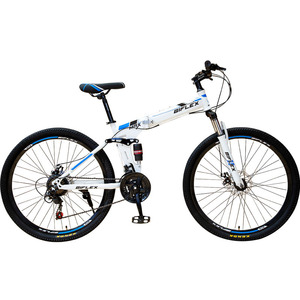 Bicicleta de Montaña Reforzada de 21 Velocidades con Suspensión Trasera, <span class=keywords><strong>29</strong></span> Pulgadas, Frenos de Disco Dobles, Plegable, Cuadro de Acero, Ideal para Paseos Familiares - Product Image 3