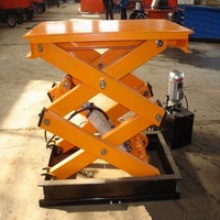 Plateforme élévatrice à ciseaux électrique fixe robuste, plateforme de travail aérien hydraulique TAVOL 3T 5T pour la manutention industrielle des matériaux
