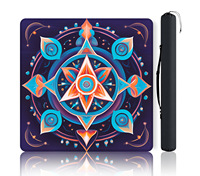 Meilleur tapis de mahjong américain professionnel, tapis de jeu portable en caoutchouc antidérapant avec bords cousus pour le poker et les divertissements