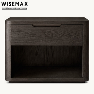WISEMAX FURNITURE rettangolo minimalista comodino in legno massello di quercia <span class=keywords><strong>mobile</strong></span> <span class=keywords><strong>per</strong></span> <span class=keywords><strong>camera</strong></span> <span class=keywords><strong>da</strong></span> <span class=keywords><strong>letto</strong></span> retrò <span class=keywords><strong>con</strong></span> cassetto singolo <span class=keywords><strong>per</strong></span> Hotel - Product Image 6