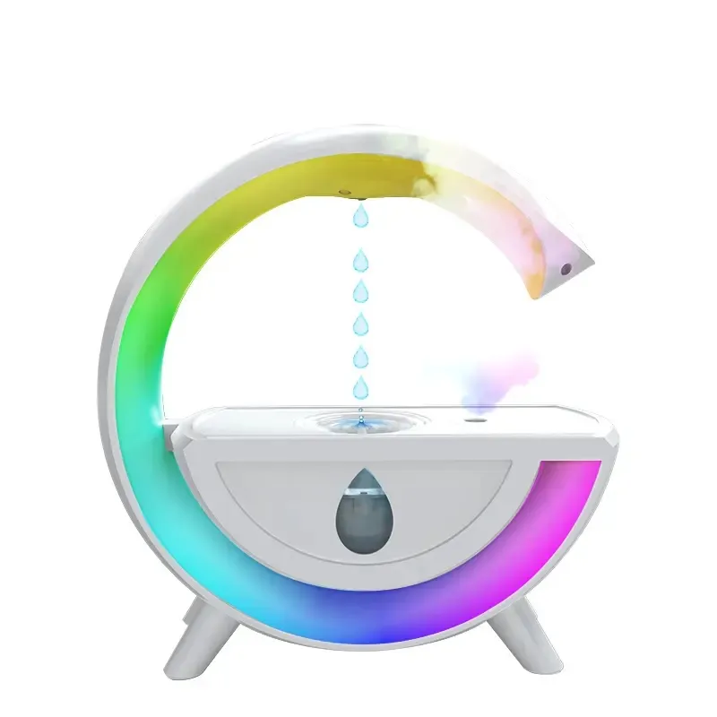 Rain Cloud Humidifier Colorful Atmosphere Light Household USB Night Light Water Droplet Backflow Anti Gravity Humidifier