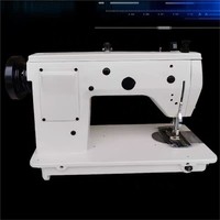 Machine à coudre industrielle zig-zag JUKKY 20U63 professionnelle robuste à pied mobile pour couture droite du cuir