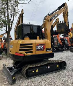 Mini-excavatrice Sany SY55C de 5,78 tonnes sur chenilles avec godet de terrassement d'une capacité de 0,18 m³ - Product Image 1