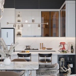 High-End Solid Wood Small Kitchen <strong>Cabinets</strong> with Customizable Eco-Friendly Design and Free Custom Options - Product Image 3