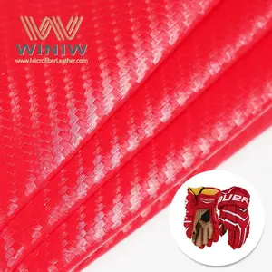 Fibra de carbono Microfibra Cuero Vegano para guantes de hockey Zapatos Bolsas Equipo de golf Tela sintética ecológica