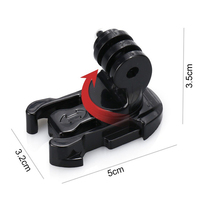 Support de casque intégral HONGDAK en ABS pour Hero 13/12/11/10/9/8/7, Insta360 X3 et Osmo Action 3