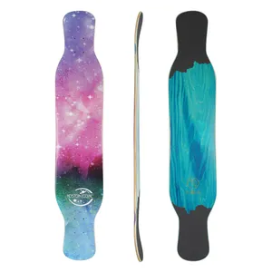 KOSTON acero canadese misto bambù e fibra di vetro Dancing Skate Longboard Deck