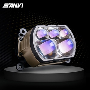 ไฟหน้ารถยนต์ Sanvi รุ่นใหม่ หลายเลนส์ สว่างพิเศษ ใช้ได้กับรถยนต์ทั่วไป หลอดไฟ LED โปรเจคเตอร์เลนส์แบบ Bi-LED อุปกรณ์ตกแต่งรถยนต์ หลอดไฟเลนส์ Bi-LED - Product Image 1