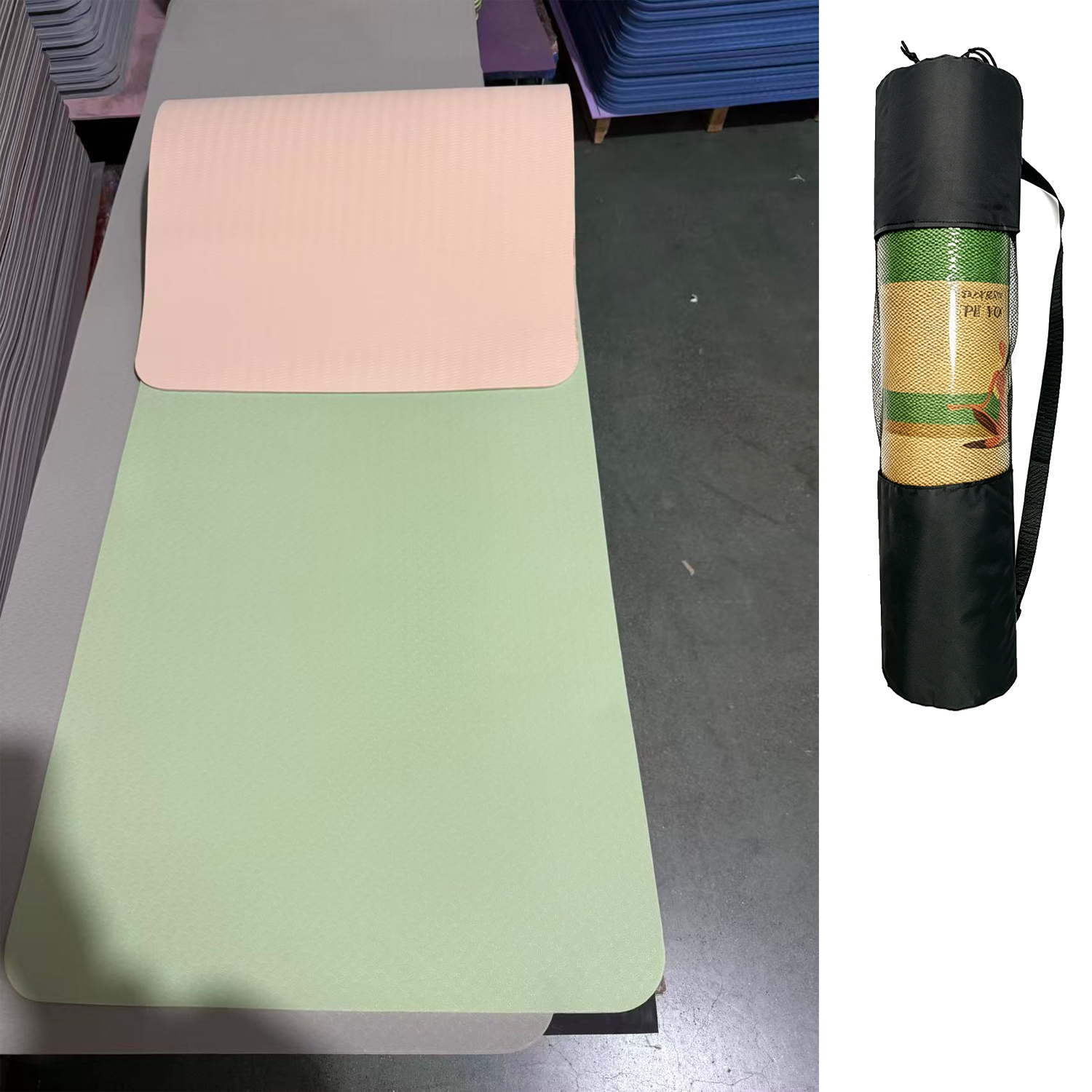 Azul pálido, marrón café.