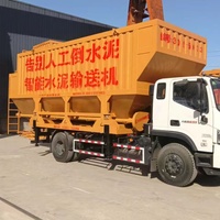 Silo Mobile per Ceneri Volanti da 60 Tonnellate, Silo Orizzontale per Stoccaggio Cemento, Silo Portatile su Ruote per Facile Trasporto