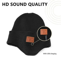 Casquette Bluetooth personnalisée unisexe avec écouteurs sans fil, haut-parleur stéréo et micro intégrés, chapeau Bluetooth chaud