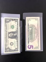 Portefeuille de taille personnelle en plastique givré 6 pages Séparateurs d'onglet PP Cash Pocket