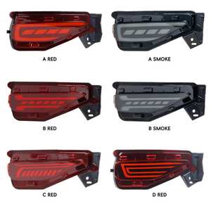 Feu arrière de pare-chocs WENYE à LED en ABS, nouveau rouge/jaune pour Fortuner, feu stop 2016-2023 12V 72W, ajustement universel, rétrofit - Product Image 2