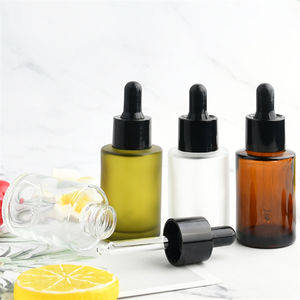 Flache Schulter leer 30ml Glasöl Serum Pipette Flasche Luxus 1 Unze Haar Körper massage Ölbehälter - Product Image 4