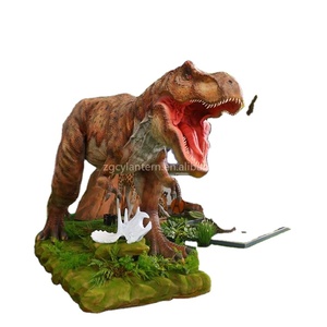 Tyrannosaure Rex Animatronique Réaliste, Modèle Grandeur Nature en Métal Fait Main, Caractéristiques Personnalisables, Infrarouge, pour Centre Commercial - Product Image 1