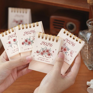 Calendario Serie Rose, Mini Calendario da Scrivania, Calendario di Cancelleria 2026 - Product Image 2