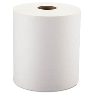 Windsoft Lot de 6 Distributeurs Commerciaux Blancs pour Serviettes en Papier Durcissées 8 po x 800 pi, Serviettes Jetables 8 po x 800 pi par Rouleau - Product Image 2