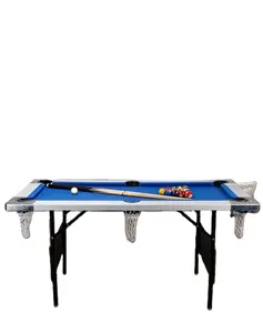 Metalen Been Mini Snooker Pooltafel Kids Poool Tafel Hout Lage Prijs Maar Hoge Kwaliteit Opvouwbare Aangepaste Logo Unisex Solid 6ft 7 Ft