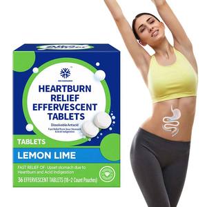 Marque privée Formule personnalisée Fabricant de comprimés effervescents Soulagement rapide des maux d'estomac Antiacide - Product Image 1