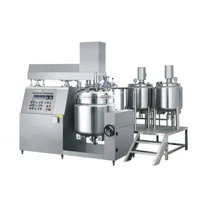 Stainless Steel Toothpaste Gelatin Shampoo High Shear Homogenizer Vacuum Emulsifying Machine