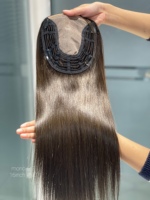 SHY 6*7 Mono Hairpiece Free Part Design Chinese Raw Hair Mono Base Custom Density Distributor Wholesale
