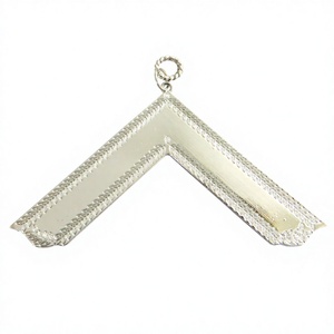 Maçonnique Artisanat Regalia Argent Plaqué Officiers Collier Bijou Approprié pour Vénérable Maître Maçonnique Titre - Product Image 1