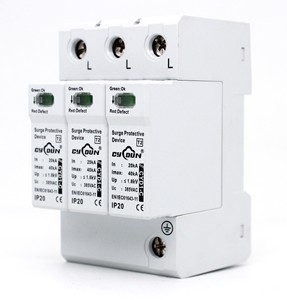 T2ป้องกันไฟกระชาก SPD แผงเซลล์แสงอาทิตย์ป้องกันฟ้าผ่าแบบกำหนดเองได้รับ<span class=keywords><strong>กา</strong></span>รออกแบบใหม่ - Product Image 2