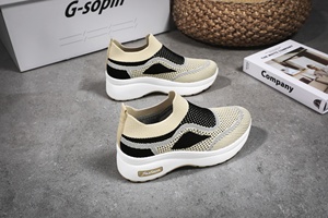 G-2115 Zapatos de Moda para Mujer, Zapatillas Casuales de <span class=keywords><strong>Primavera</strong></span> con Tejido Flexible para Caminar a la Moda - Product Image 6