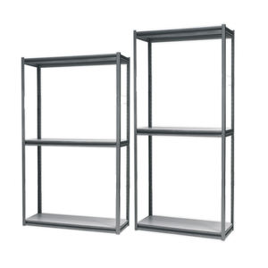 Estanterías de Almacenamiento de Hierro/Acero Ajustables de 3 Niveles, Duraderas, Multinivel, con Protección Anticorrosión, Unidad de Estanterías Apilables para Uso Industrial y Doméstico - Product Image 4