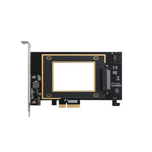 PCIe4X to U.2 SFF8639 PCIe X4 호스트 어댑터 카드 컴퓨터 구성 요소 지원 M.2 ssd (NVMe 및 AHCI) - Product Image 1