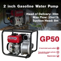 Pompe à eau portative pour moteur à essence 2 pouces 3 pouces 4 pouces 6 pouces Pompe à eau de drainage pour moteur à essence 7.5hp