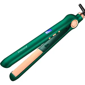 Hot Selling Straight Roll Lcd Instelbare Temperatuur Negatieve Ionen Rechttrekken Krultang Perm Clip Flat Iron Hair St