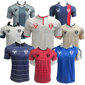 カスタムDropshippingレトロサッカーシャツクイックドライサッカージャージーレトロ昇華ジャージーサッカービンテージユニフォーム - Product Image 6