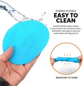 Ouvre-bocal rond en silicone antidérapant multi-usage personnalisé avec couvercle et base en caoutchouc - Product Image 5