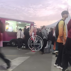 Cremoso <span class=keywords><strong>Pistacho</strong></span> Galletas Camión de comida china Van Móvil Pizza y hamburguesa Camión de comida rápida Remolque Gofree Remolque de comida - Product Image 3