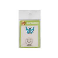 Premium Geniuemetal Golf Ball Marker Blanc Accessoires Poker Chip Personnalisé Chapeau Clip En Vrac À La Main En Métal Adultes Golfball Marqueur