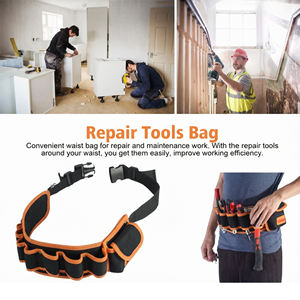 Sac de ceinture ergonomique avec ceinture réglable, pochette de rangement pour matériel industriel, pour travaux de réparation, logo personnalisé OEM, nylon 600D - Product Image 2