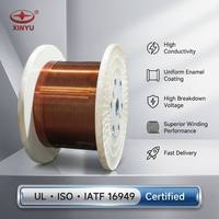 Fil magnétique plat en cuivre émaillé solide, norme IEC, classe 155/180/200, 2,35*15,00 mm, pour bobinages de moteurs, transformateurs et générateurs