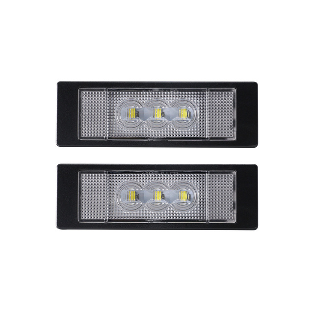 2x Error Free 3# LED License Plate Registration Number Plate Light Lamp Kits for Mini Cooper R55 R55N R60 R61