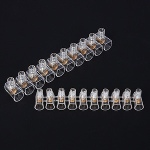 Bloc de bornes transparent Katie Pc, connecteur de fil à vis en cuivre à 10 positions pour luminaires, norme européenne - Product Image 2