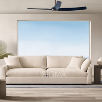 Canapé d'angle de luxe SIGMA - Canapé en tissu adapté aux appartements, idéal pour les centres commerciaux, les hôtels et les espaces familiaux