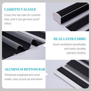 ظلال حمار وحشي بمحركات مخصصة كهربائية ستائر تجارية نافذة حمار وحشي أعمى داخل ستائر حمار وحشي لاسلكية - Product Image 4